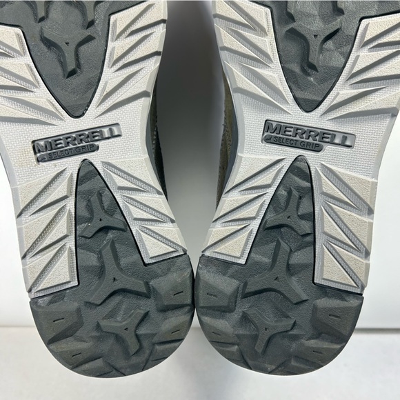 Merrell Berner Mid Waterproof Granite Distress Lace Trail Hiking Shoe Boot Men 8 - Picture 14 of 15